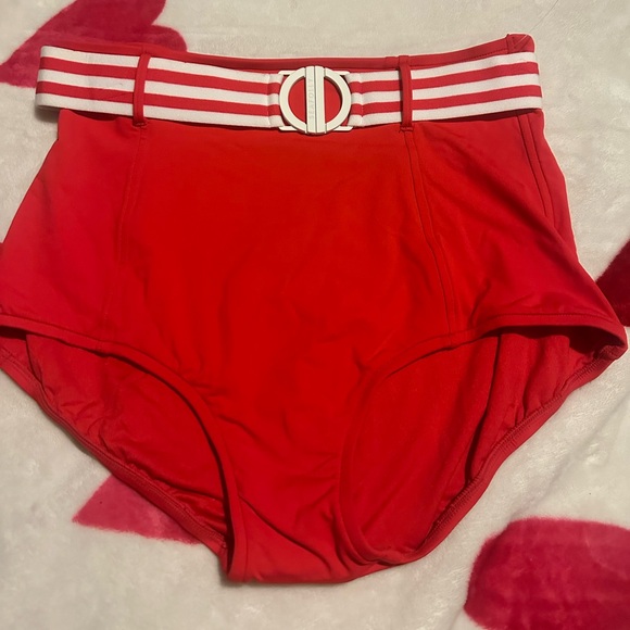 NWOT Seafolly Standard Belted High Waisted Bikini Bottom Swimsuit - Picture 10 of 11